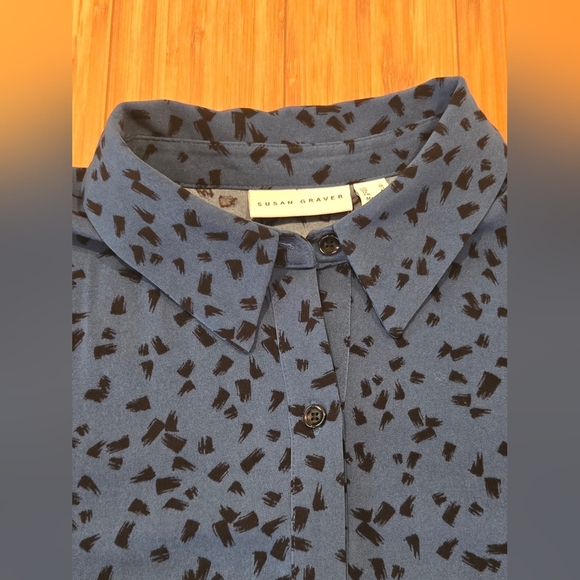 NWOT Susan Gaver Patterned Top - Picture 5 of 9